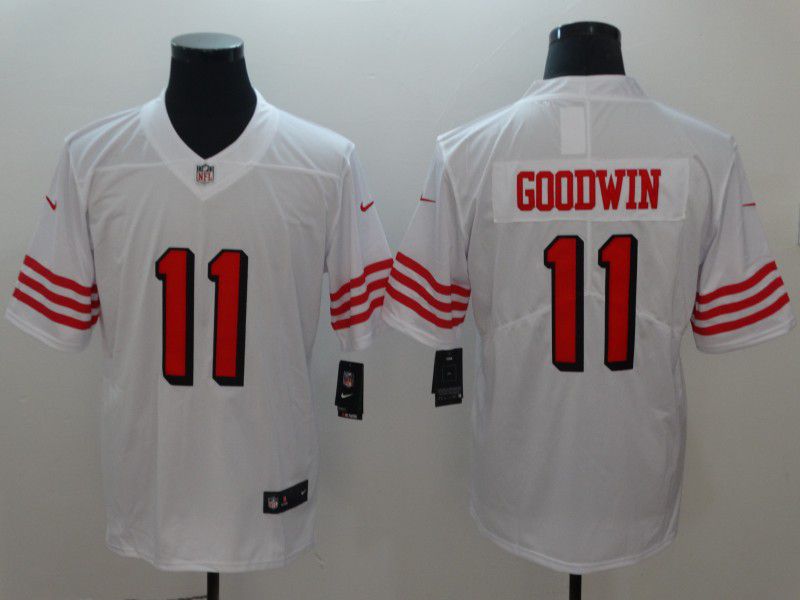 Men San Francisco 49ers #11 Goodwin White Vapor Untouchable Player Nike Limited NFL Jerseys->buffalo bills->NFL Jersey